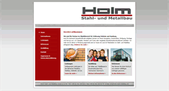 Desktop Screenshot of holm-stahl-metallbau.de